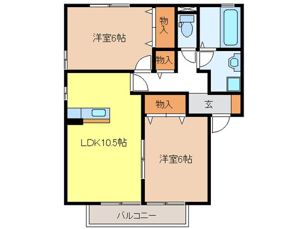 Wisteriaの物件間取画像